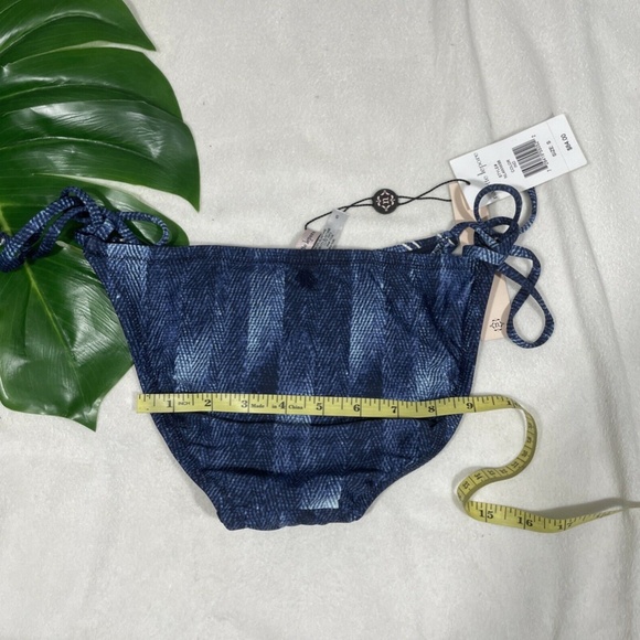 NWT‎ Nanette Lepore Deja Blue Vamp Bikini Bottom S - Picture 12 of 12